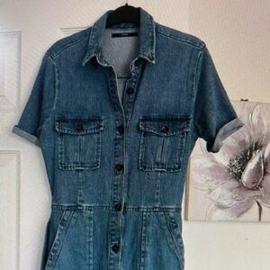 George Blue Denim Shirt Dress